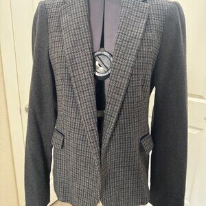 Zara Basic Women's Jacket Size M Houndstooth